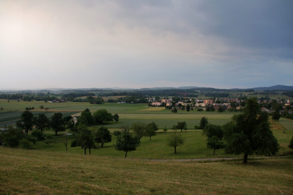 Blick auf das Festgelände