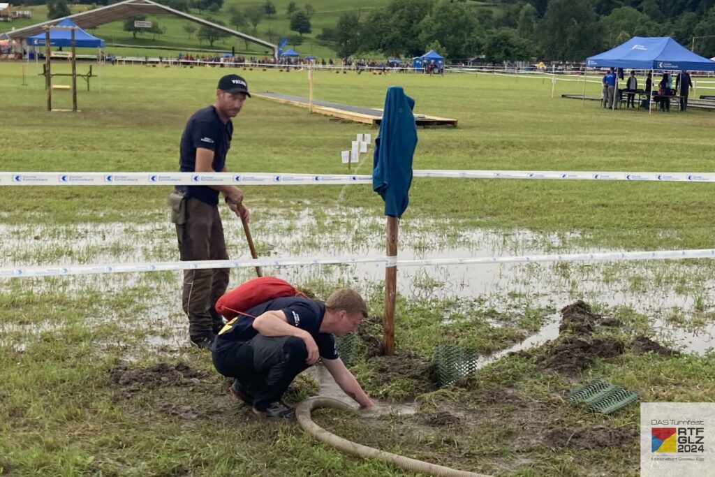 Helfer im Einsatz